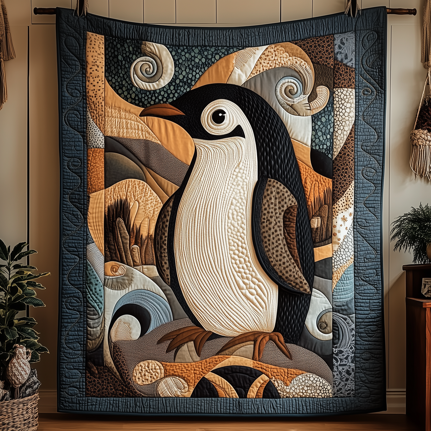 Mystique Penguin Quilted Blanket GFTOTP1612