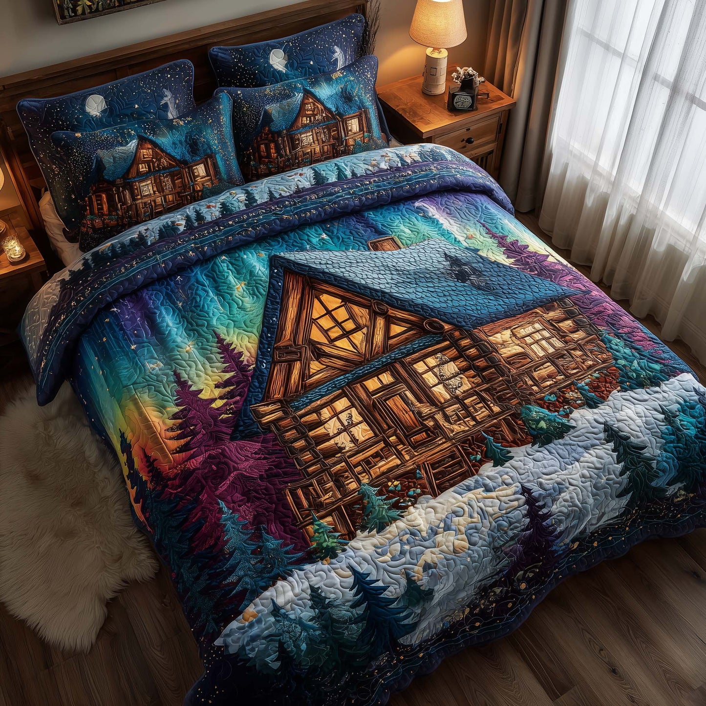 Midnight Harmony 3-Piece Quilted Bedding Set GFTOTP16131