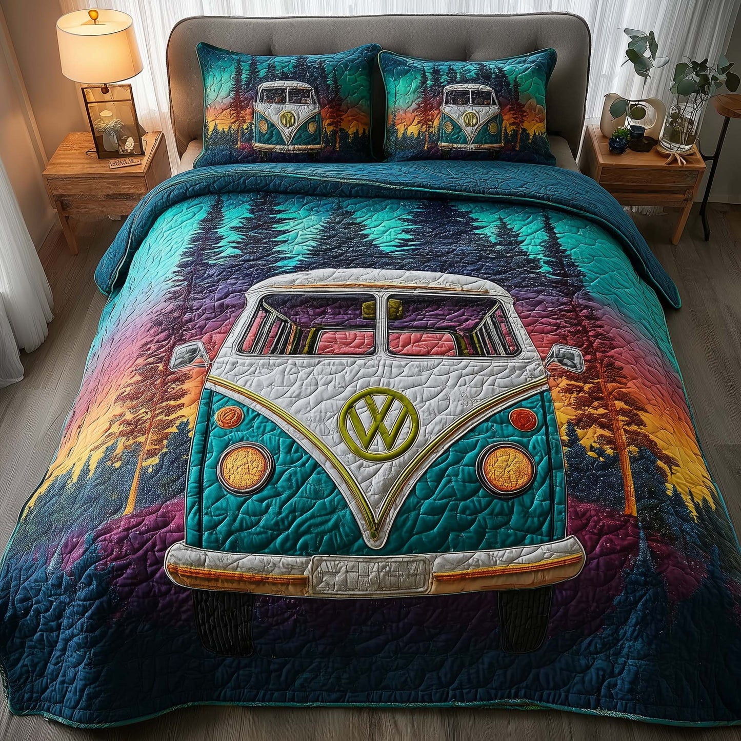 Midnight Harmony 3-Piece Quilted Bedding Set GFTOTP16133