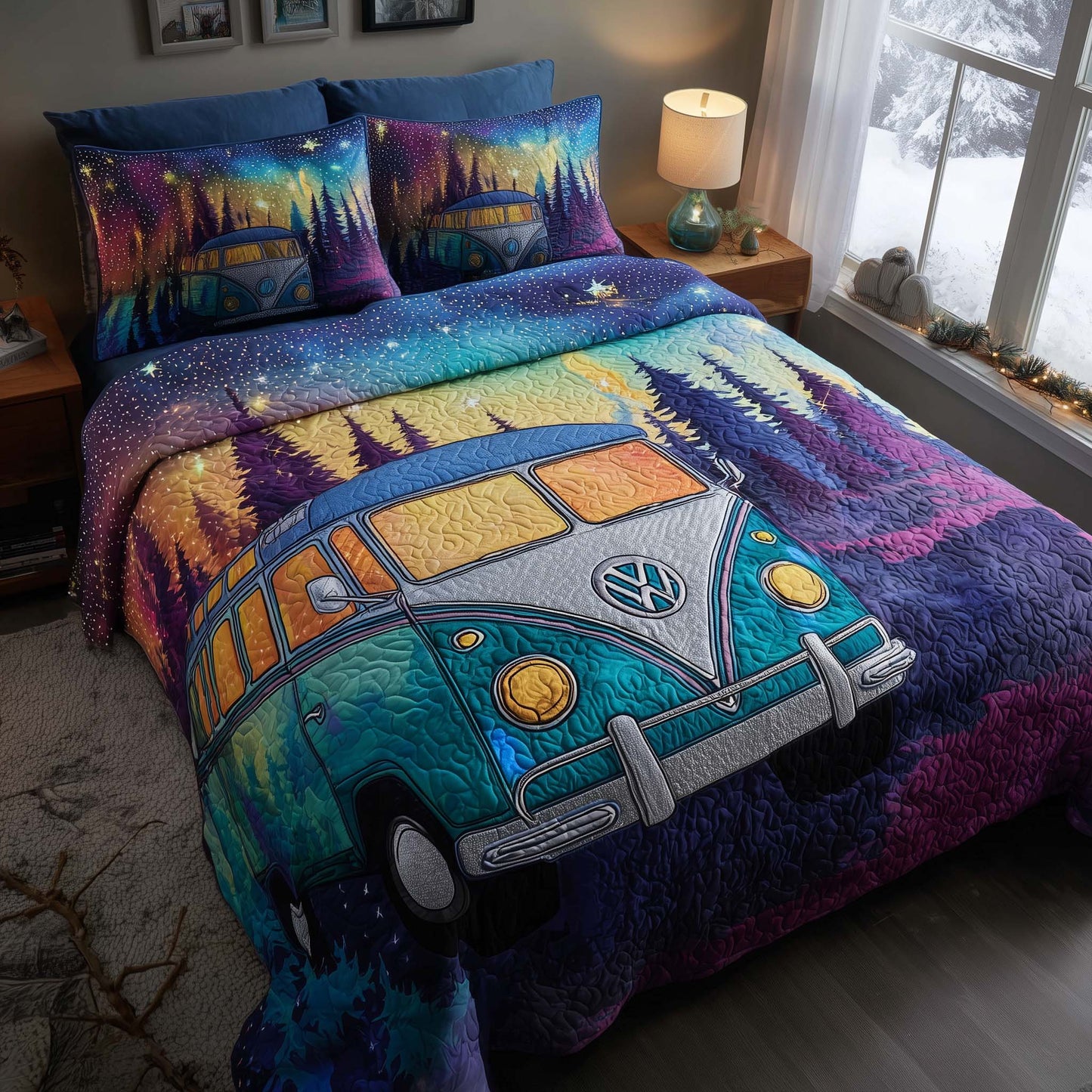 Midnight Harmony 3-Piece Quilted Bedding Set GFTOTP16134