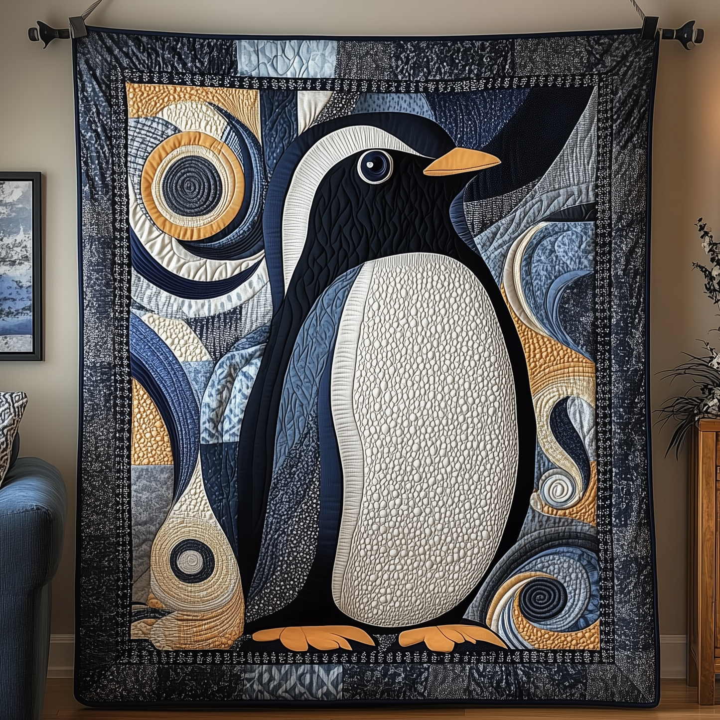 Mystique Penguin Quilted Blanket GFTOTP1613