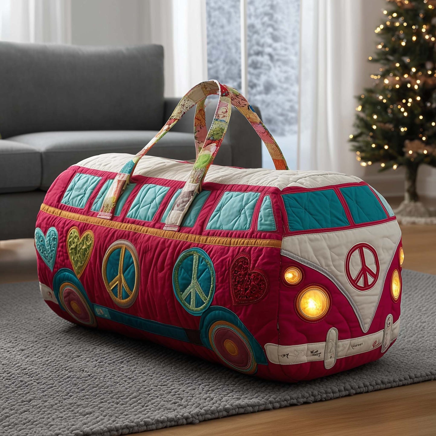 Hippie Van Quilted Duffle Bag GFTOTP16141