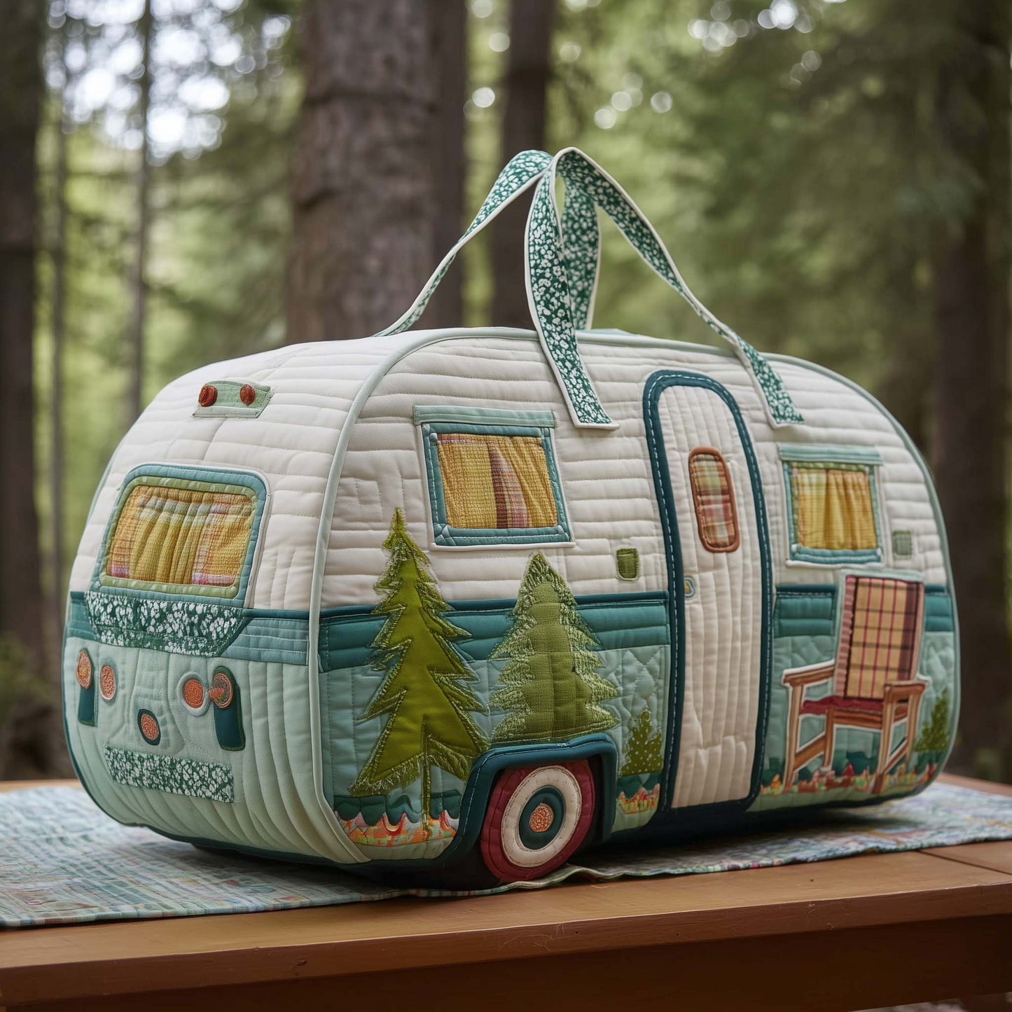 Vintage Camper Quilted Duffle Bag GFTOTP16160