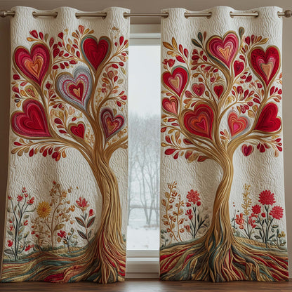 Lovewood Bloom Quilted Curtains GFTOTP16163