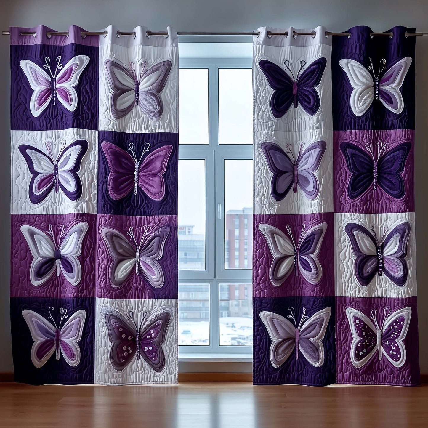 Flutter Grace Quilted Curtains GFTOTP16166