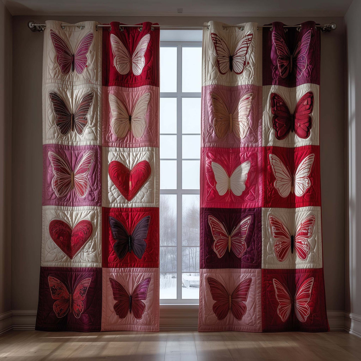 Flutter Grace Quilted Curtains GFTOTP16167