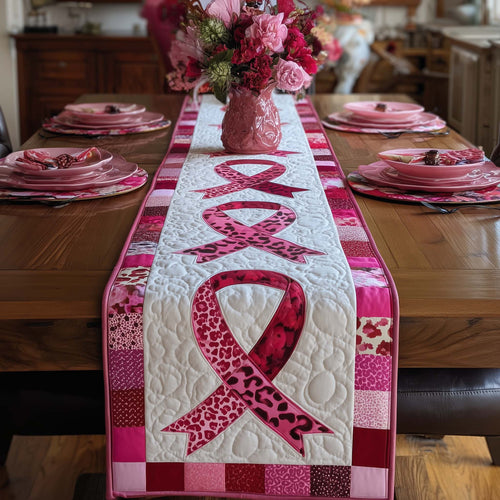 Courage Ribbon Quilted Table Runner GFTOTP16189