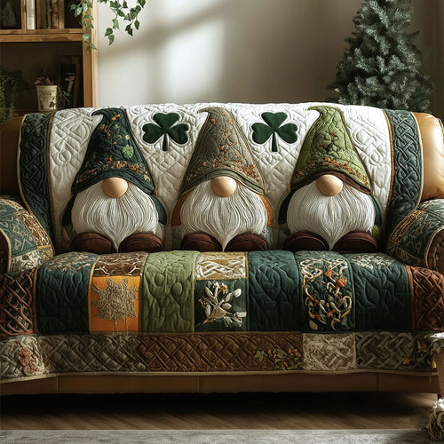 Lucky Gnome Quilted Sofa Cover GFTOTP16233