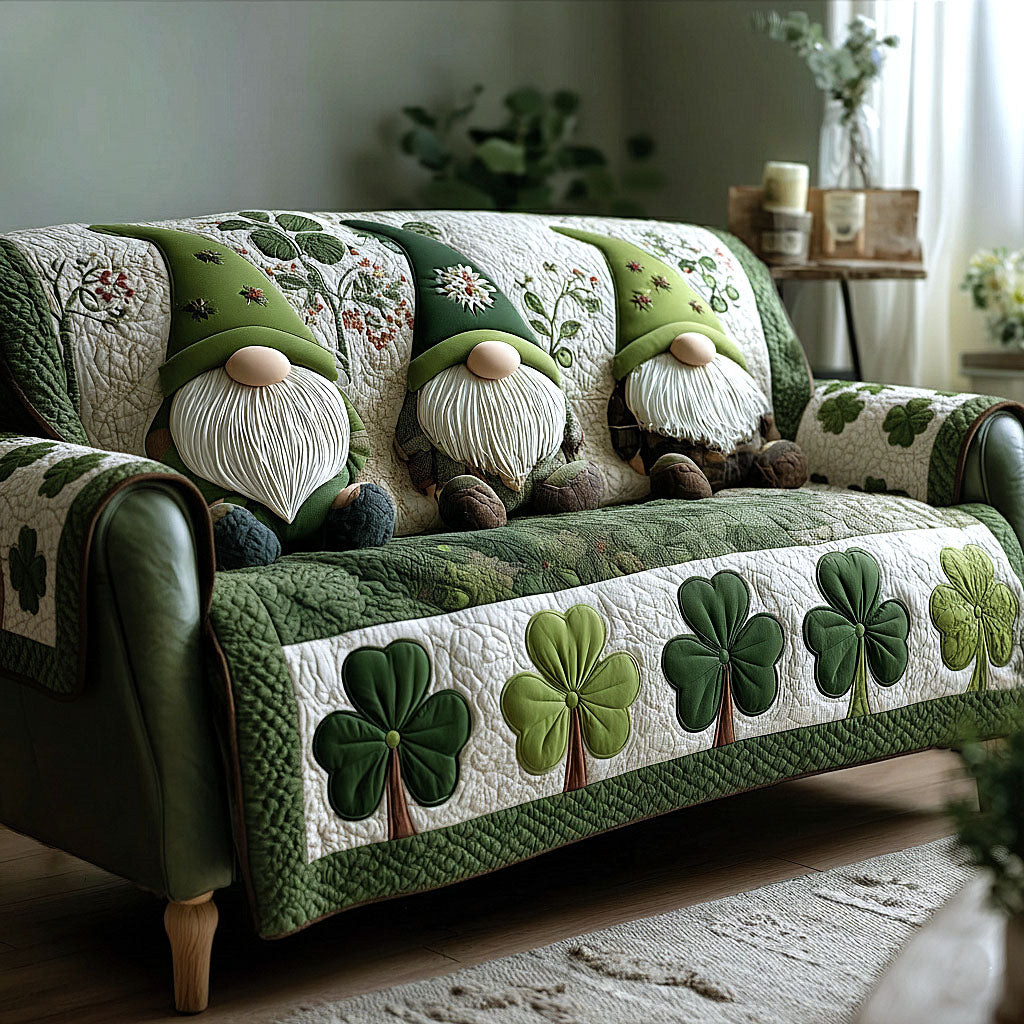 Lucky Gnome Quilted Sofa Cover GFTOTP16238