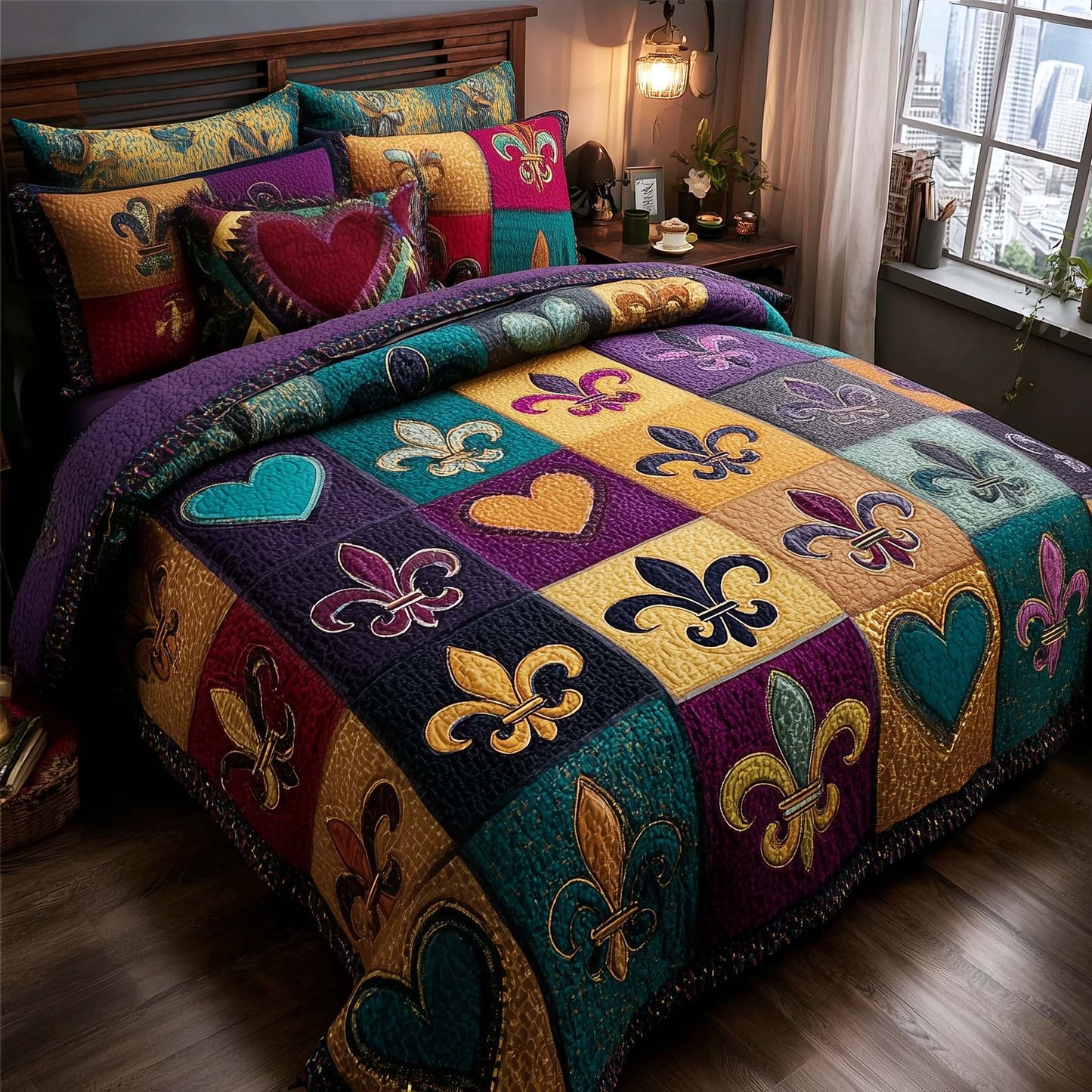 Carnival Royale 3-Piece Quilted Bedding Set GFTOTP16240