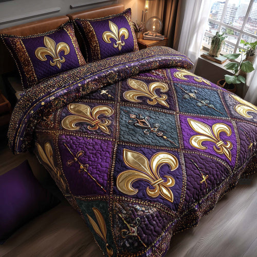 Carnival Royale 3-Piece Quilted Bedding Set GFTOTP16242