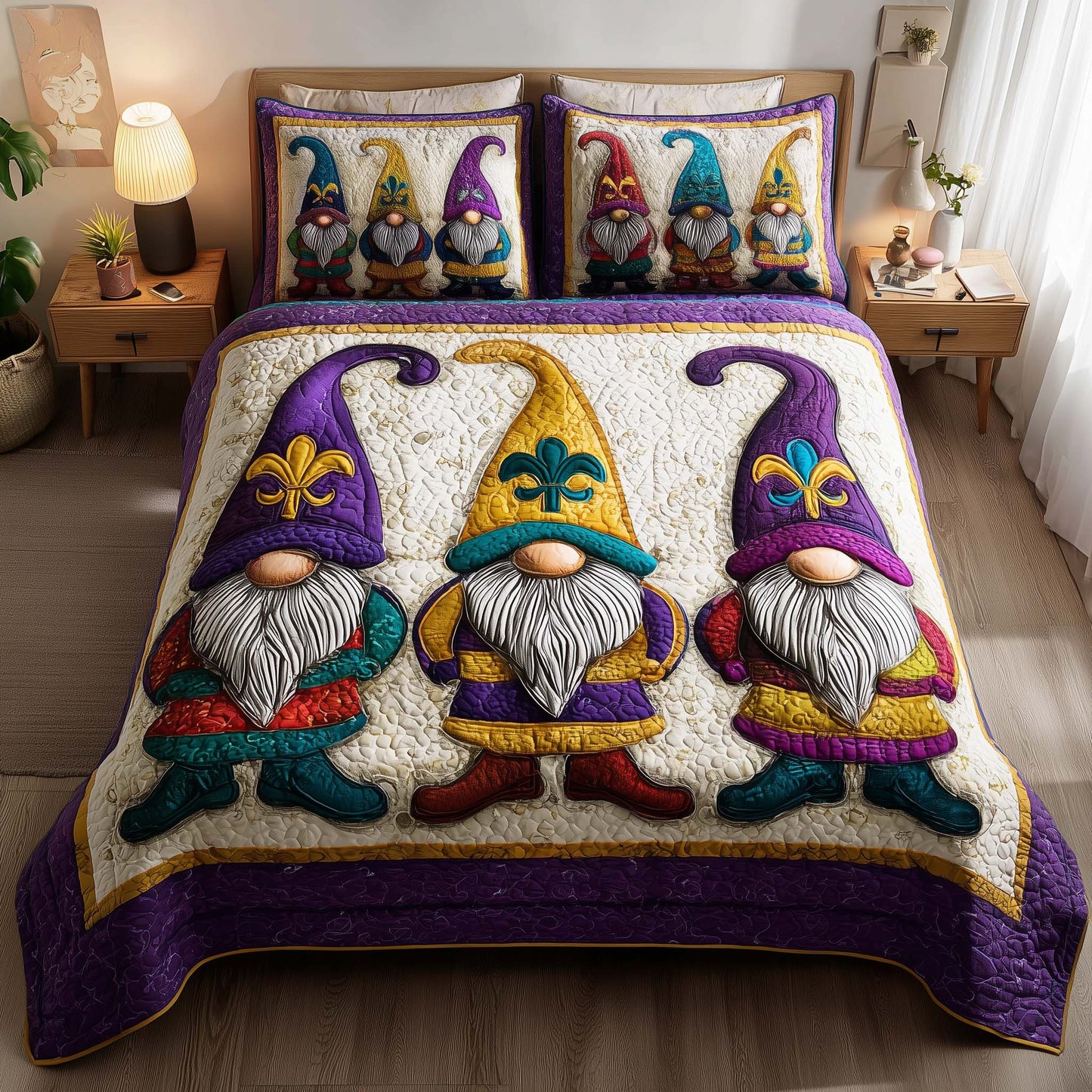 Carnival Royale 3-Piece Quilted Bedding Set GFTOTP16245