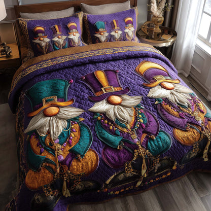 Purple Revelry 3-Piece Quilted Bedding Set GFTOTP16251