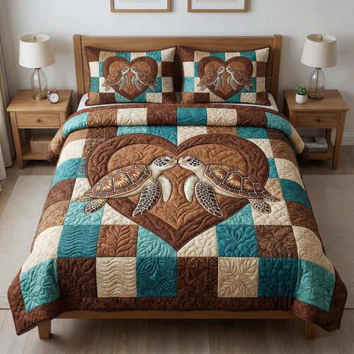 Ocean Companions 3-Piece Quilted Bedding Set GFTOTP16278