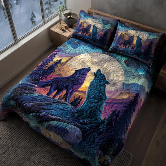 Moonbound Mates 3-Piece Quilted Bedding Set GFTOTP16290