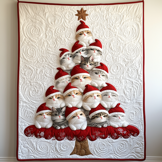Christmas Cat Quilted Blanket GFTOTP1629