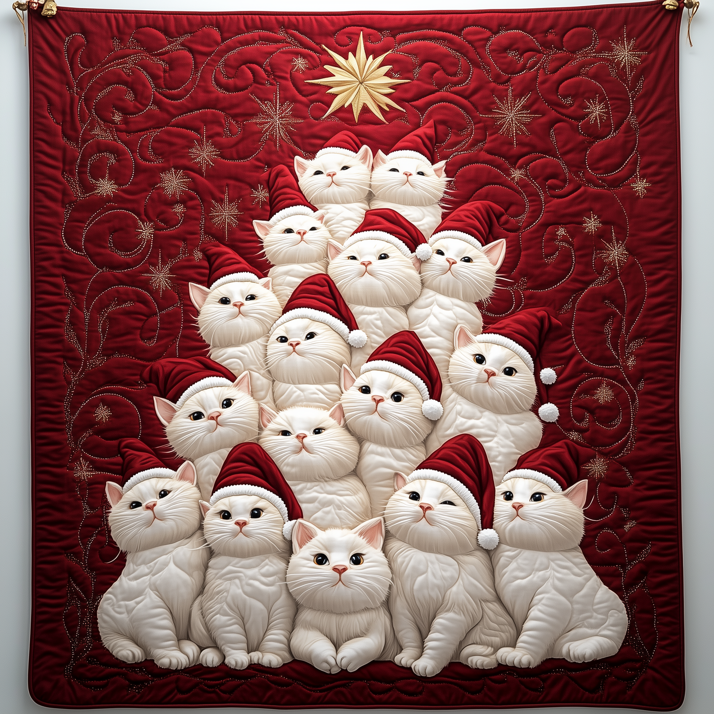Christmas Cat Quilted Blanket GFTOTP1630