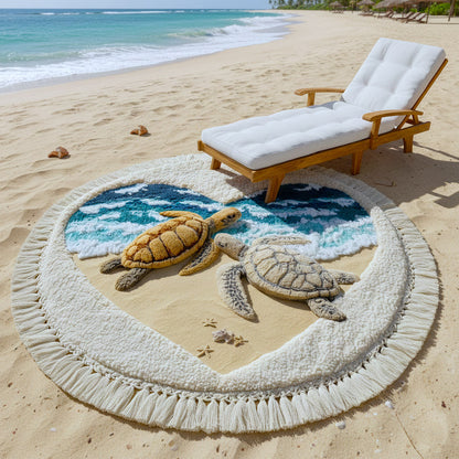 Coastal Calm Round Beach Towel GFTOTP16327