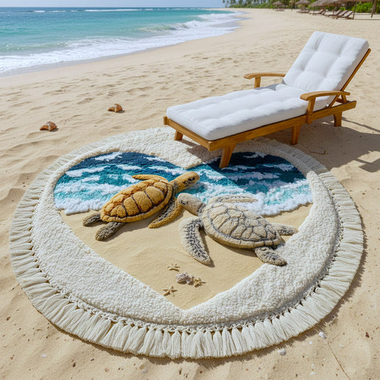 Coastal Calm Round Beach Towel GFTOTP16327