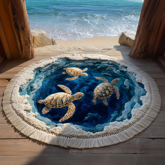 Coastal Calm Round Beach Towel GFTOTP16328