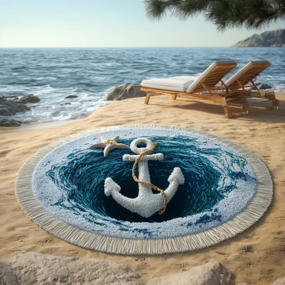 Aqua Harmony Round Beach Towel GFTOTP16329