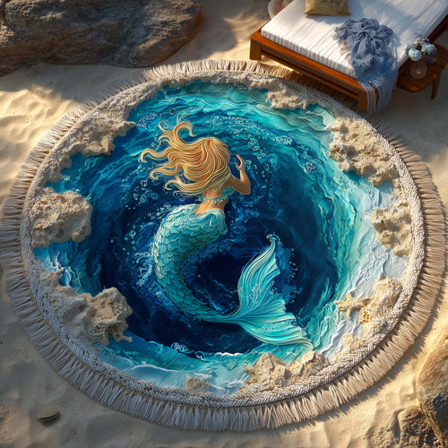 Aqua Harmony Round Beach Towel GFTOTP16330