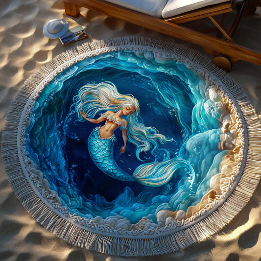 Aqua Harmony Round Beach Towel GFTOTP16331