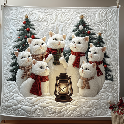 Christmas Cat Quilted Blanket GFTOTP1634