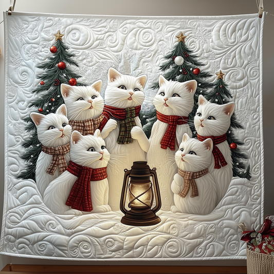 Christmas Cat Quilted Blanket GFTOTP1634