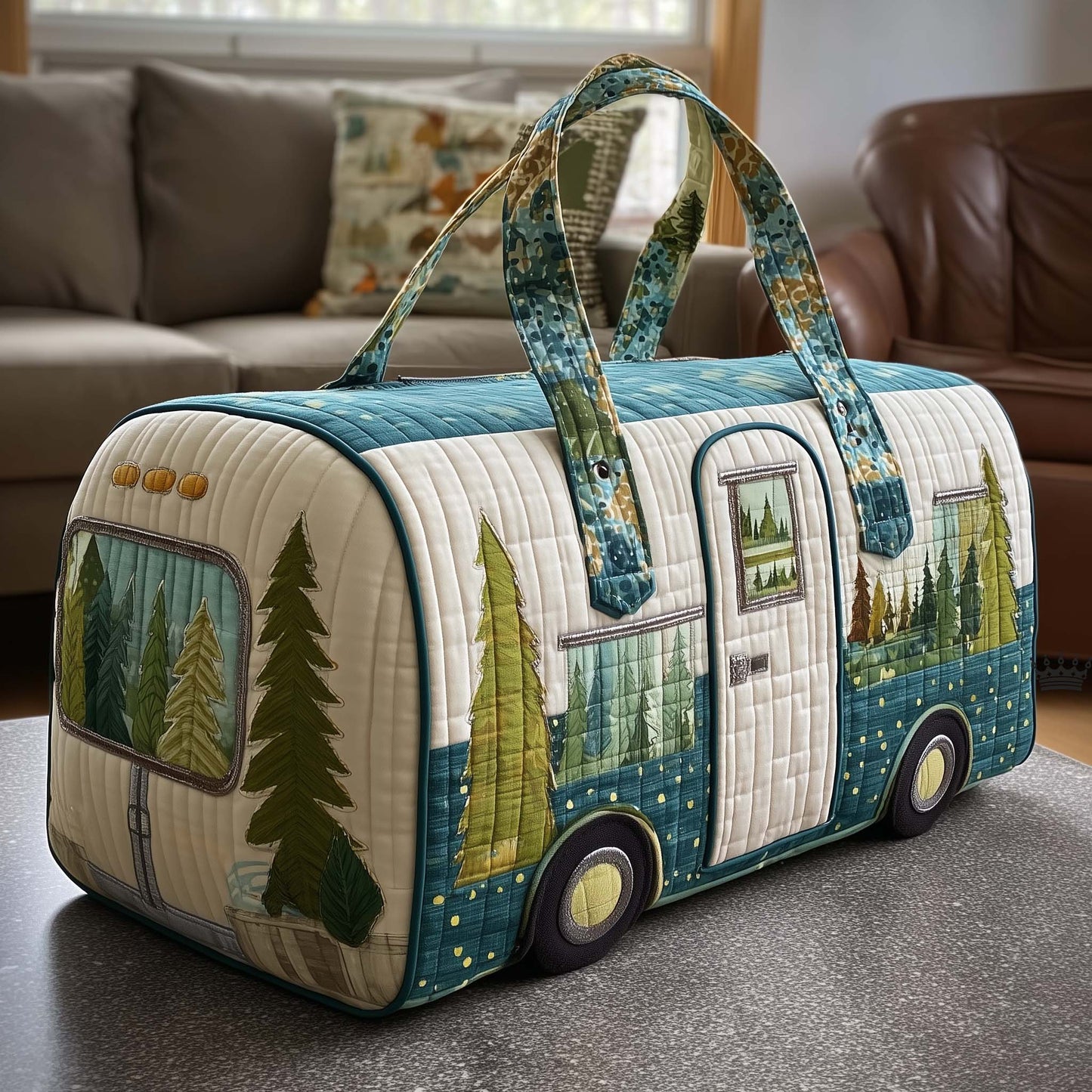 Camper Retreat Quilted Duffle Bag GFTOTP16354