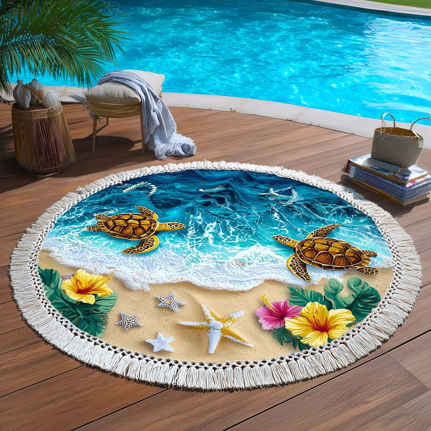 Tropic Nomad Round Beach Towel GFTOTP16364