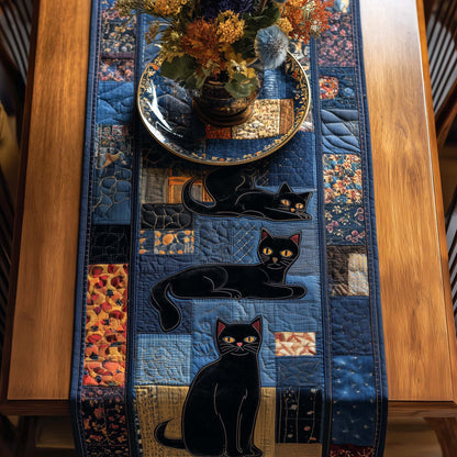 Patchwork Purr Quilted Table Runner GFTOTP16394