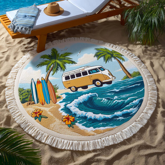 Sandy Haven Round Beach Towel GFTOTP16396
