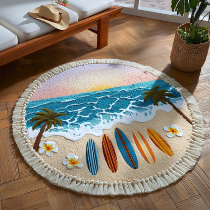 Sandy Haven Round Beach Towel GFTOTP16397
