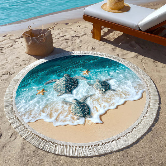 Sandy Haven Round Beach Towel GFTOTP16399