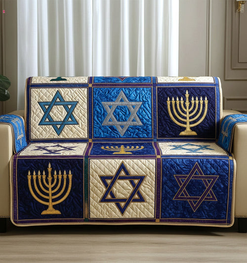Hebrew Radiance Quilted Sofa Cover GFTOTP16423