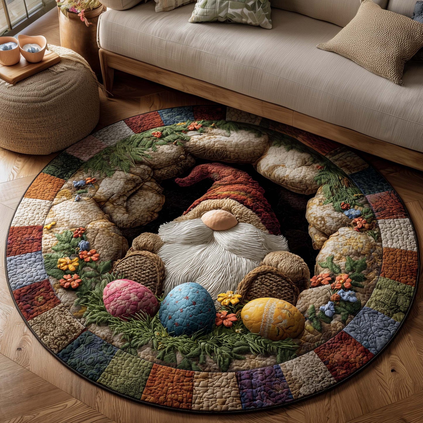 Spring Blessing Quilted Round Mat GFTOTP16503