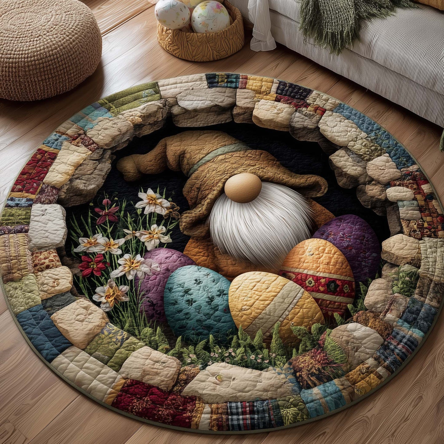 Spring Blessing Quilted Round Mat GFTOTP16504