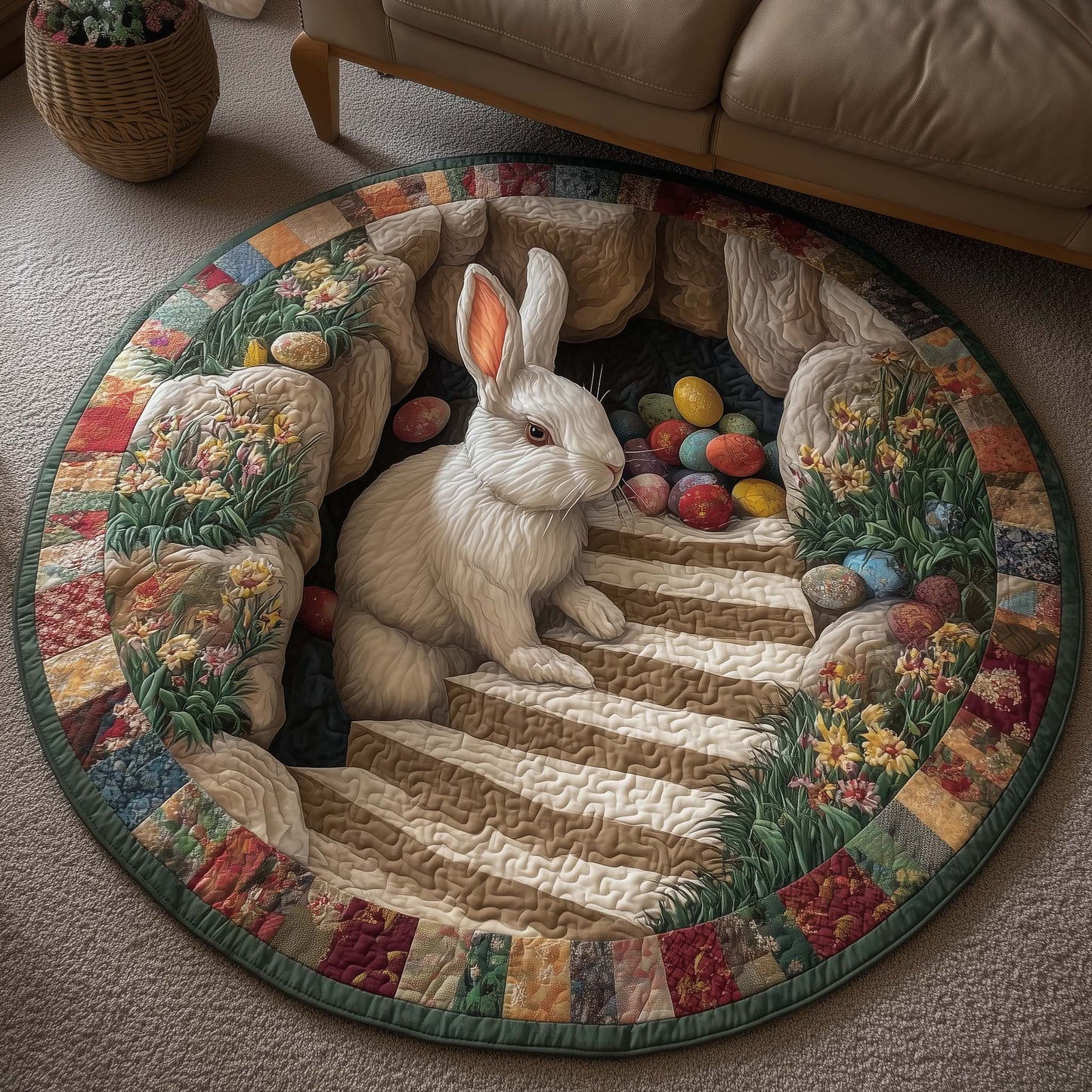 Spring Blessing Quilted Round Mat GFTOTP16507