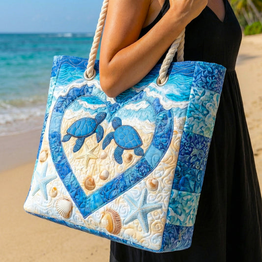 Turtle Serenity Quilted Beach Bag GFTOTP16519