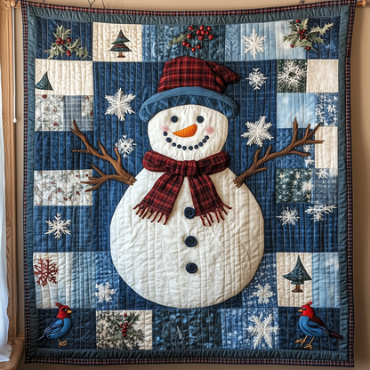 Festive Snowman Quilted Blanket GFTOTP1651