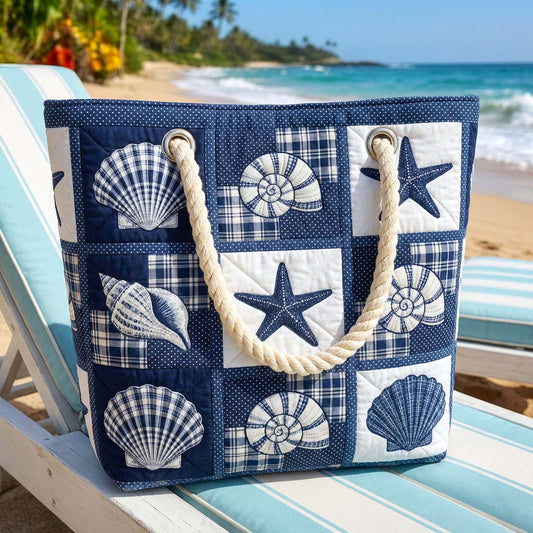 Shell Serenity Quilted Beach Bag GFTOTP16524