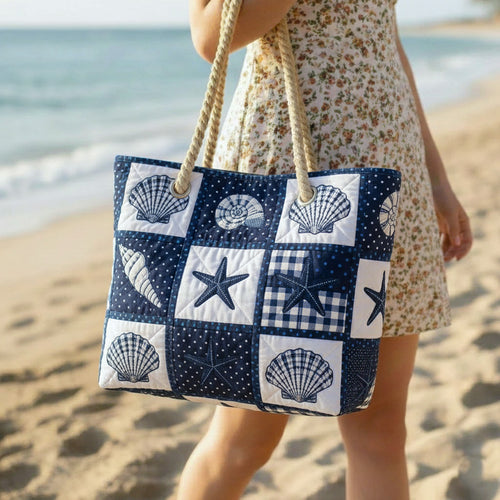 Shell Serenity Quilted Beach Bag GFTOTP16524