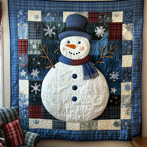 Festive Snowman Quilted Blanket GFTOTP1652