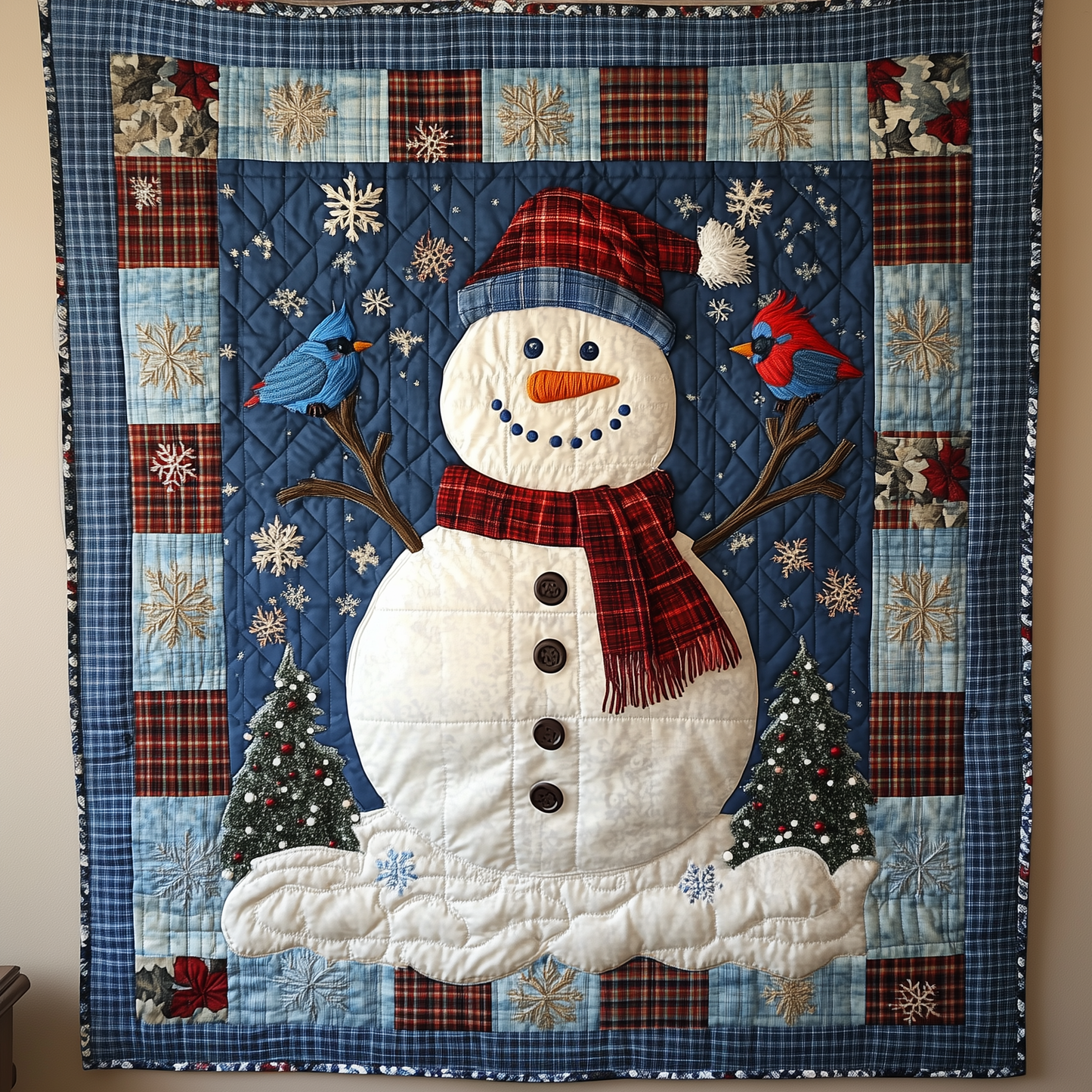 Festive Snowman Quilted Blanket GFTOTP1653