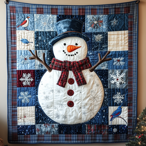Festive Snowman Quilted Blanket GFTOTP1654