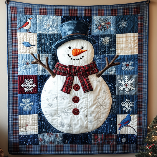 Festive Snowman Quilted Blanket GFTOTP1654