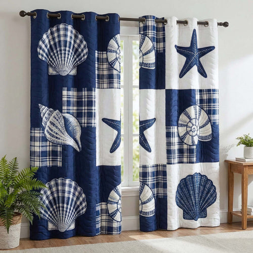 Shell Serenity Quilted Curtains GFTOTP16553