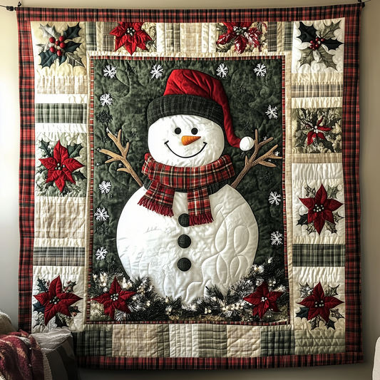 Festive Snowman Quilted Blanket GFTOTP1655