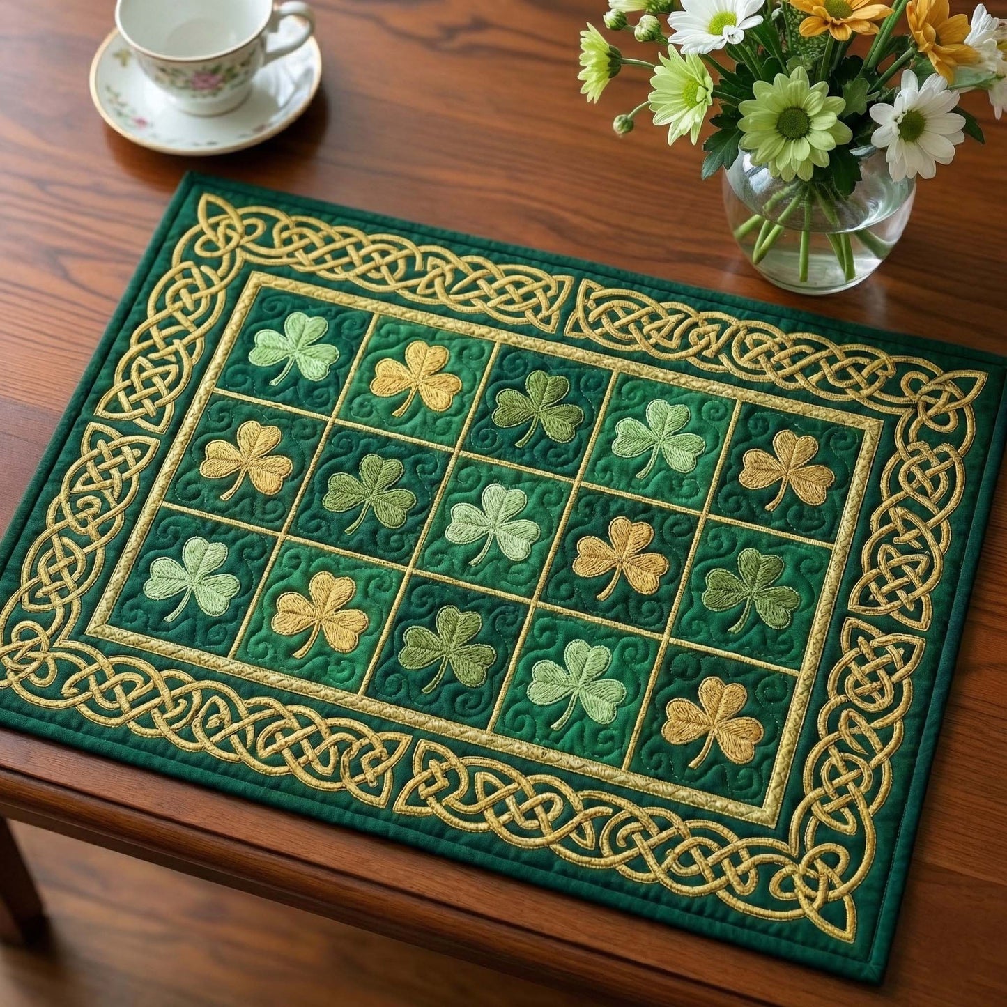 Irish Shamrock Quilted Placemat GFTOTP16563
